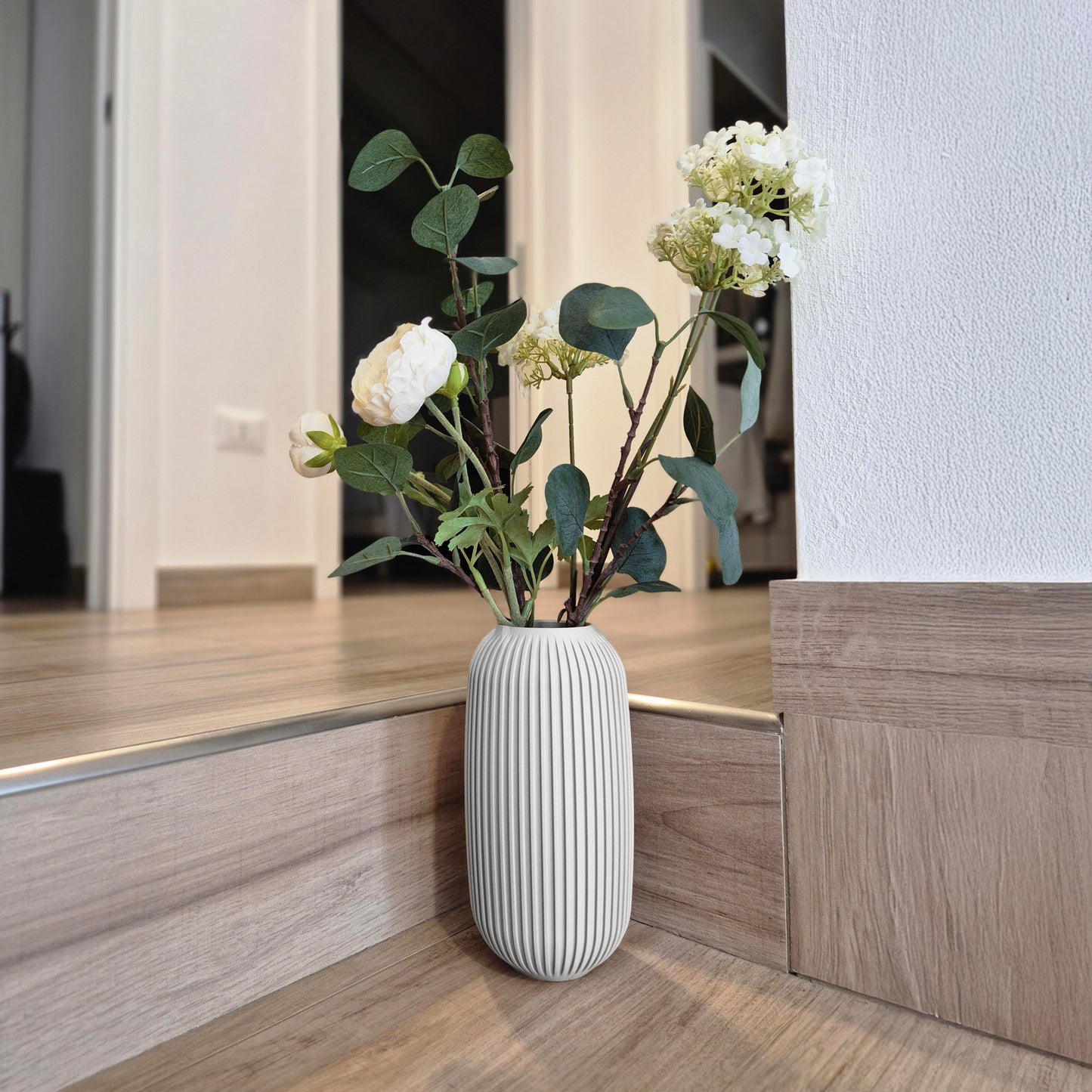 Vaso portafiori Kiri bianco