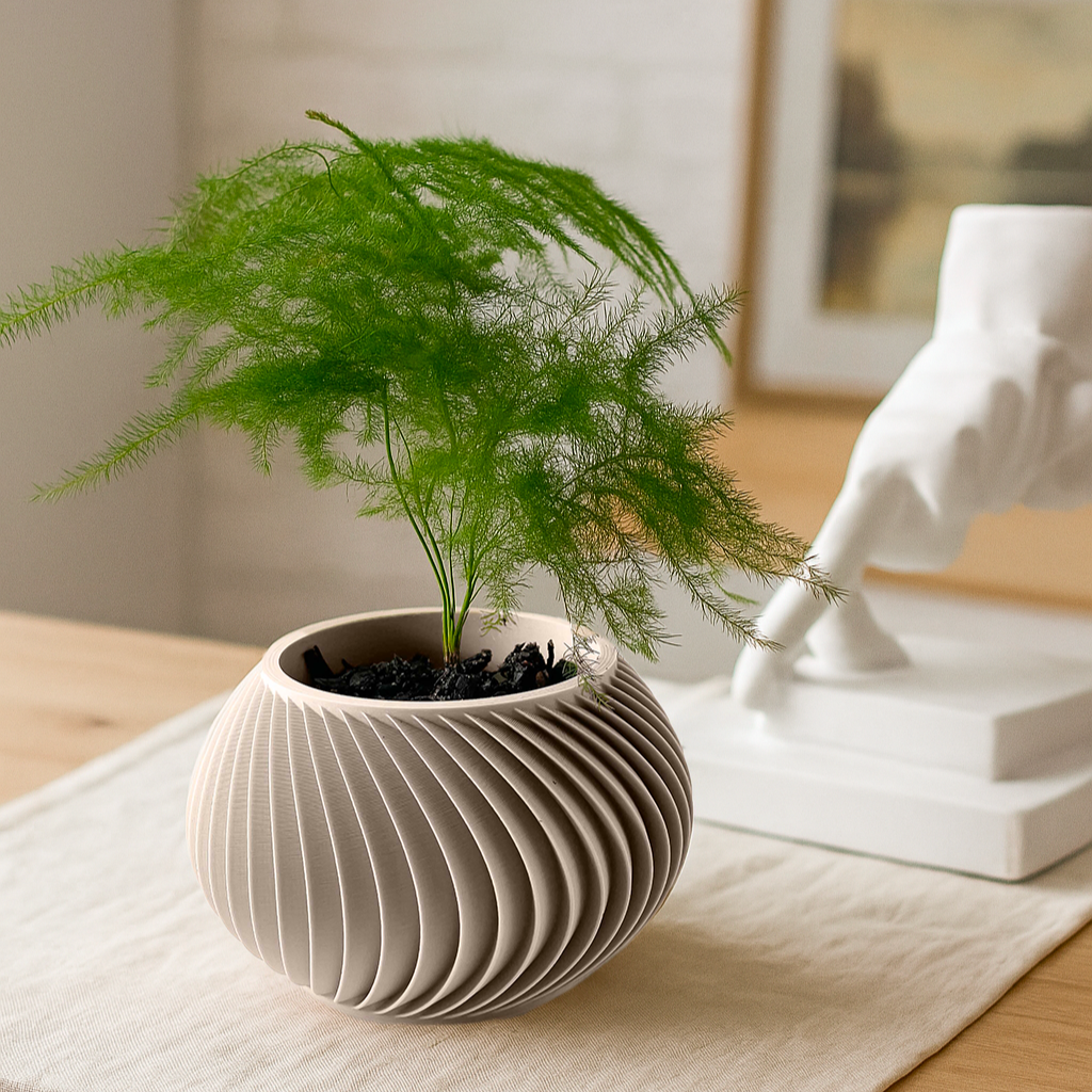 Vaso Caleth di design Bianco contestualizzato