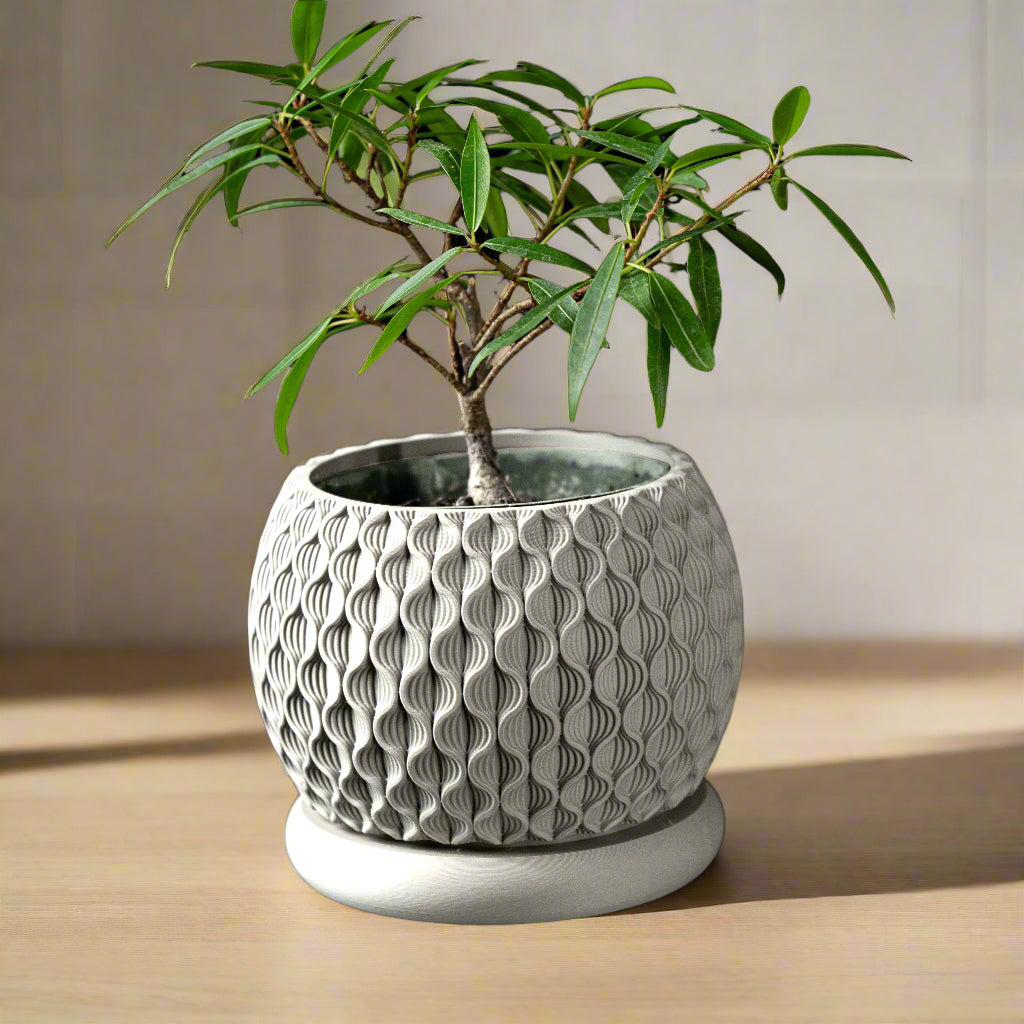 Vaso di design moderno in PLA ecologico BIANCO COTONE