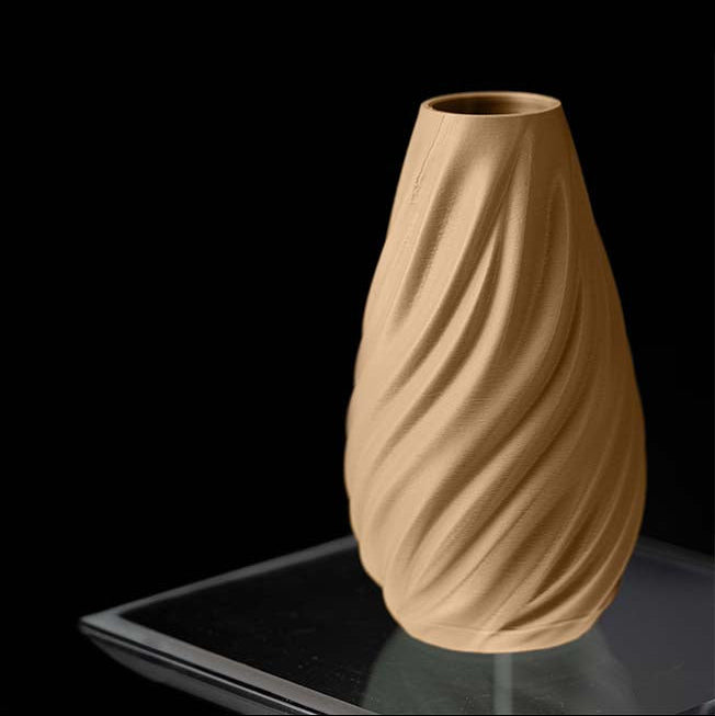 Vaso di design sinuoso in PLA ecologico ARACHIDE