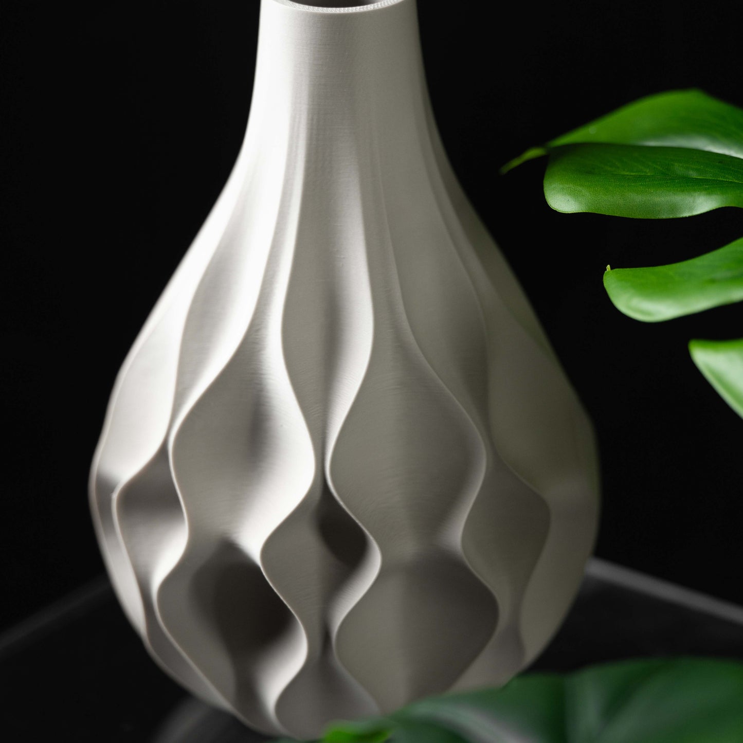 Vaso di design scolpito in PLA ecologico