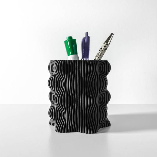 Portapenne ondulato NERO