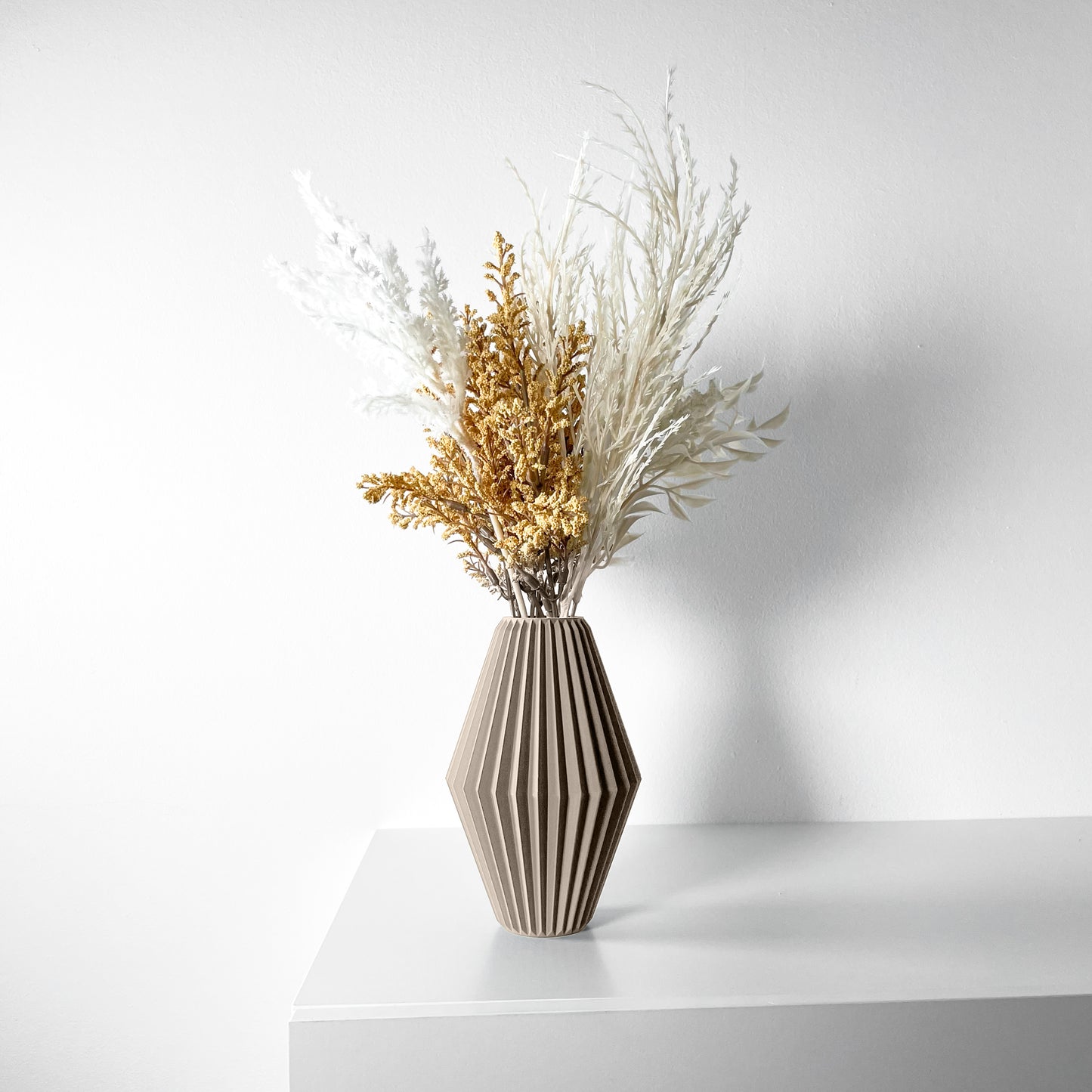 Vaso di design raffinato in PLA ecologico BIANCO COTONE