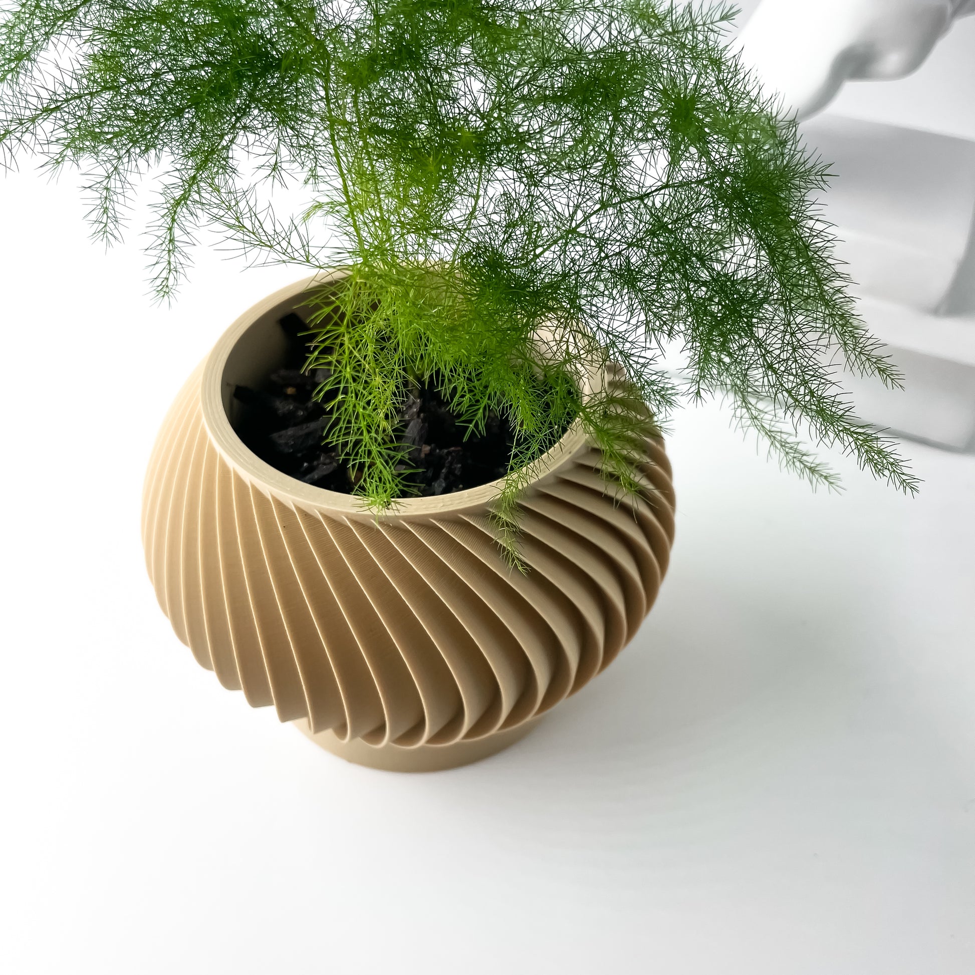 Vaso di design a spirale in PLA ecologico