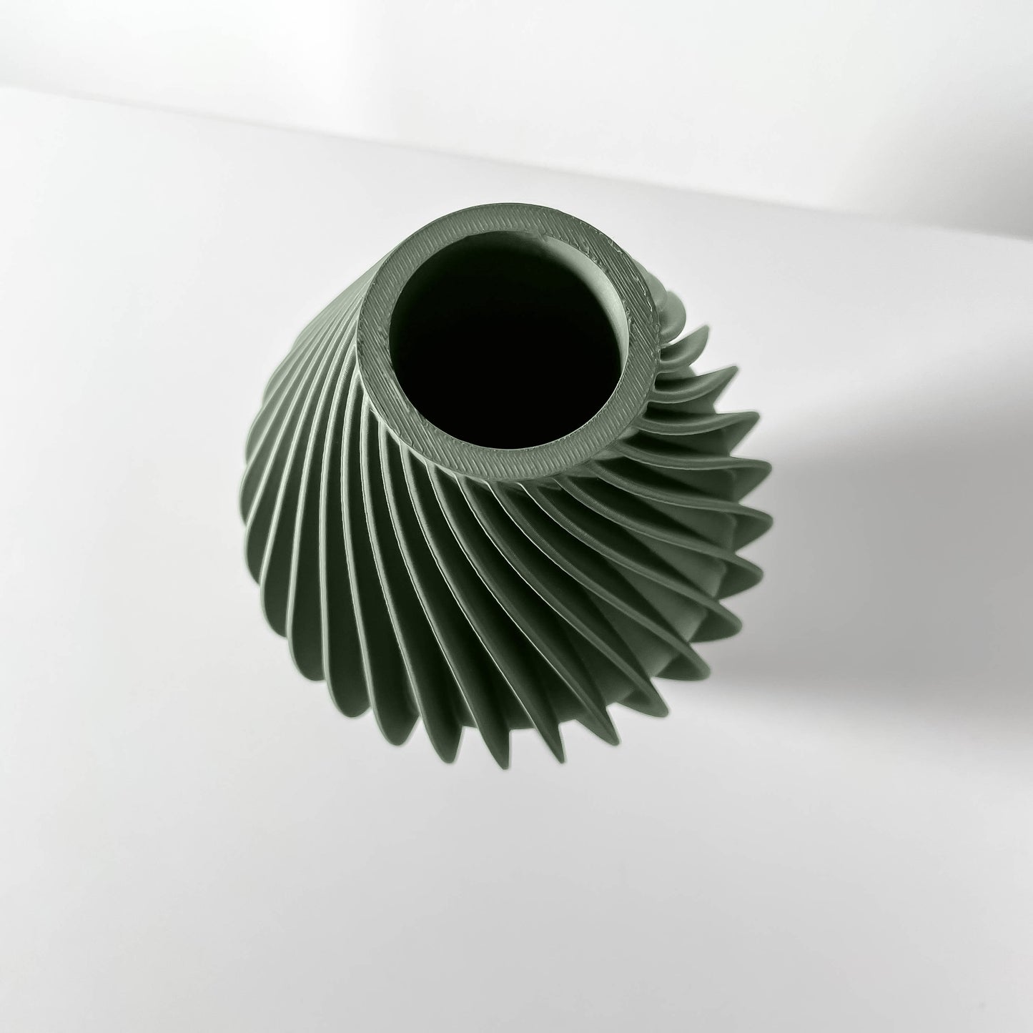 Vaso di design ondulato in PLA ecologico