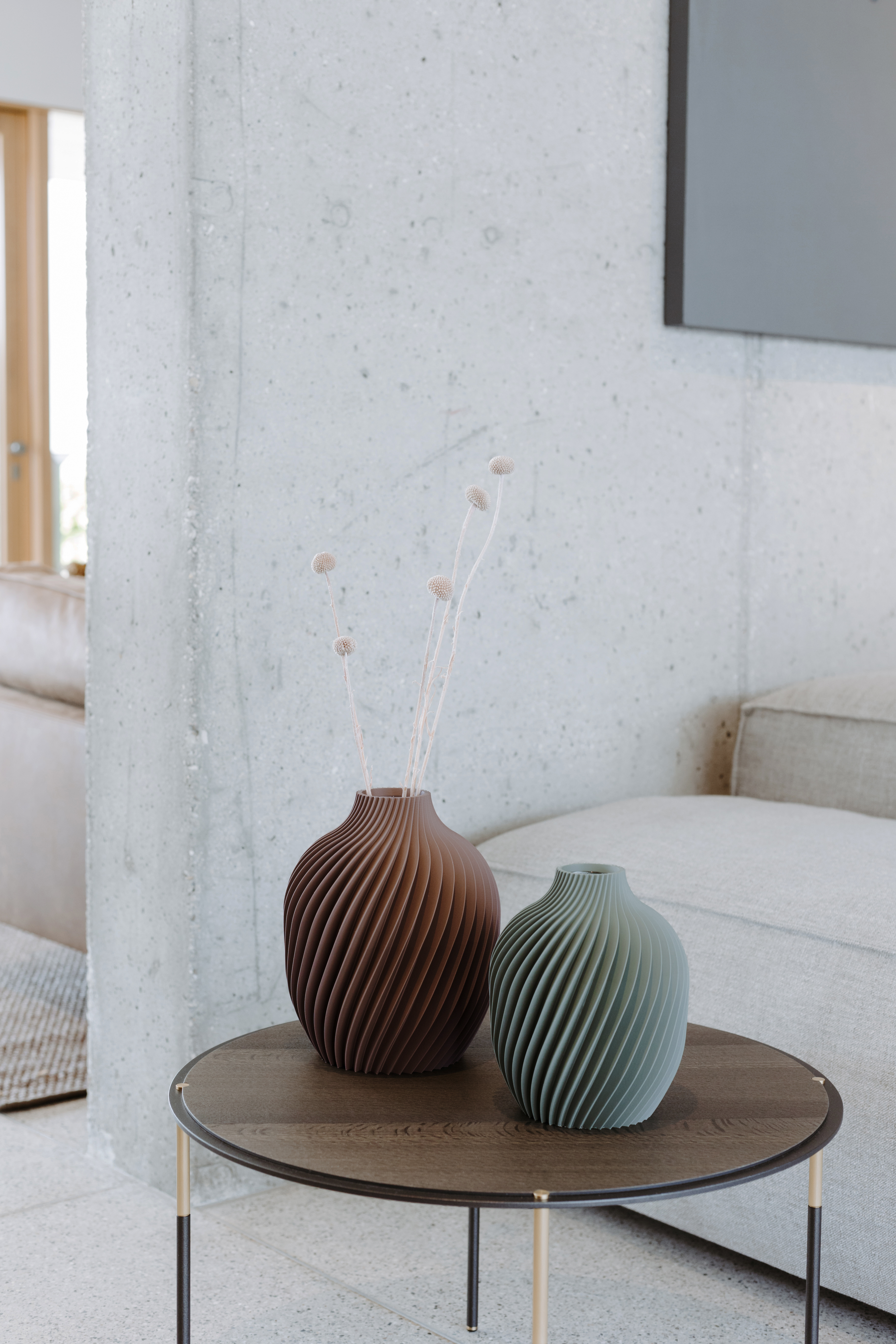 Abbinamento moderno di vasi per la casa bella