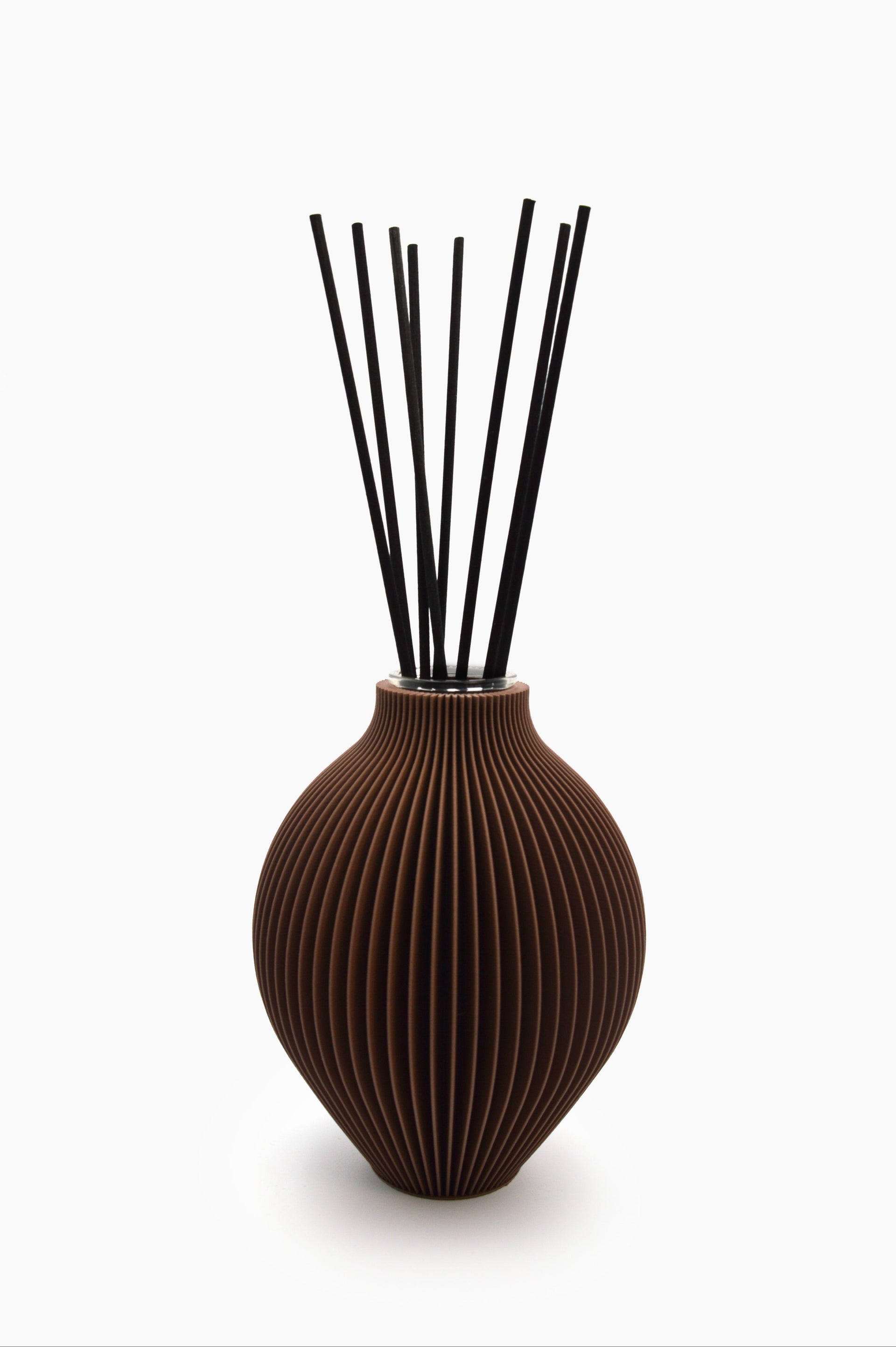 Diffusore di profumo con bastoncini marrone cioccolato