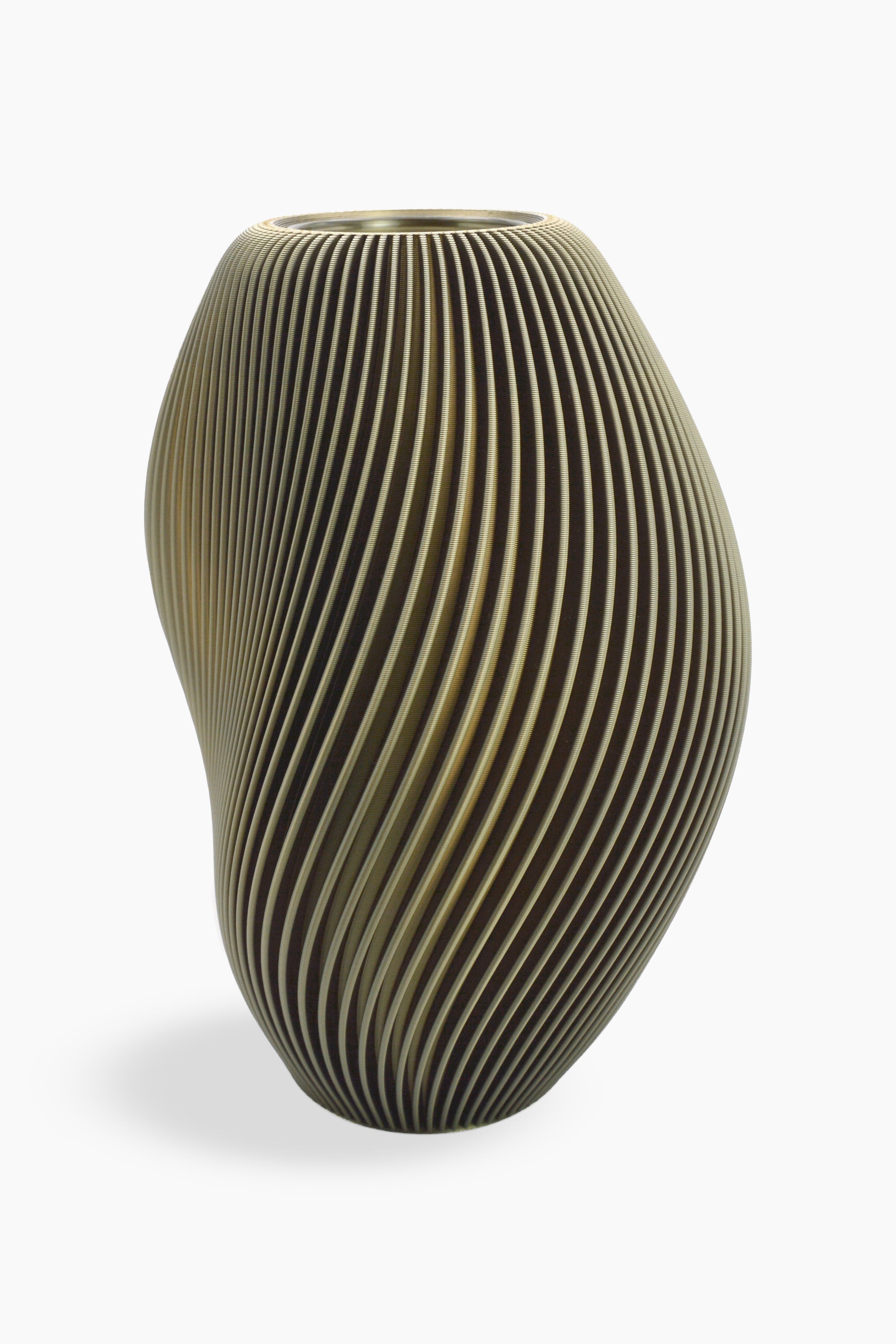 Vaso contemporaneo verde per l'arredamento della casa